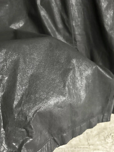 Owen Seak Men Oil wax Denim Jeans Classic Gothic Men's Coated Casual High Street Straight Hip Hop Women Solid Jeans Loose Pants