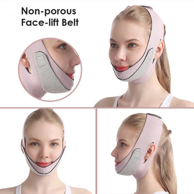 Elastic Face Slimming Bandage V Line Face Shaper Women Chin Cheek Lift Up Belt Facial Anti Wrinkle Strap Face Care Slim Tools