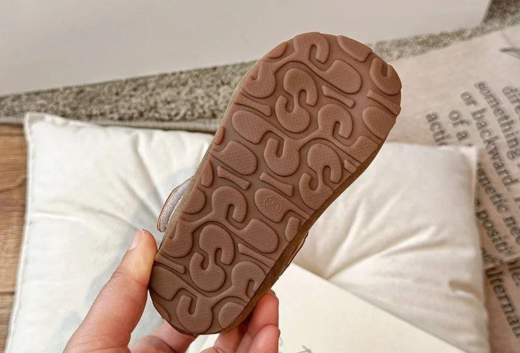 Children soft hook loop non slip flat shoes |spring autumn kids | ruffles toddler girls princess