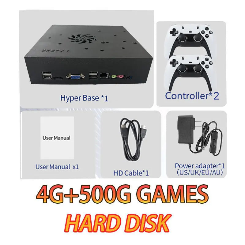 Retro Gaming Console 70000+ Games 500GB T8 Loaded For Wii PS2 DC PSP GAMECUBE Plug-and-Play On TV Windows 11 Children's Gift