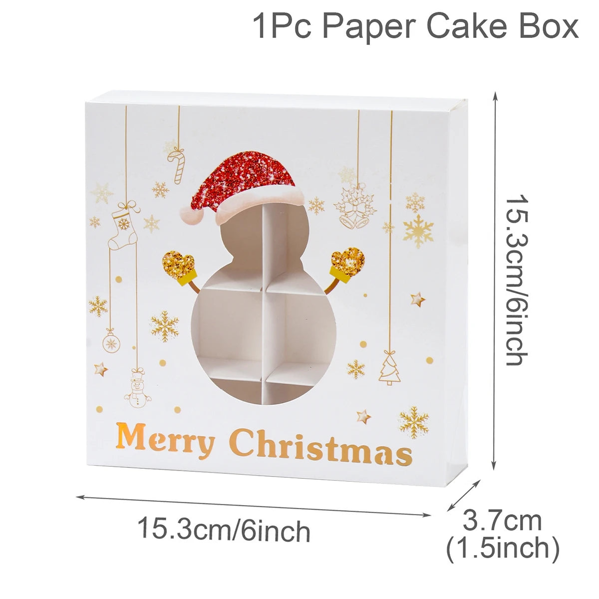Christmas Candy Gift Box Merry Christmas Decorations For Home Kraft Paper Box Cookie Gift Box Packaging Bag navidad Natal Gifts