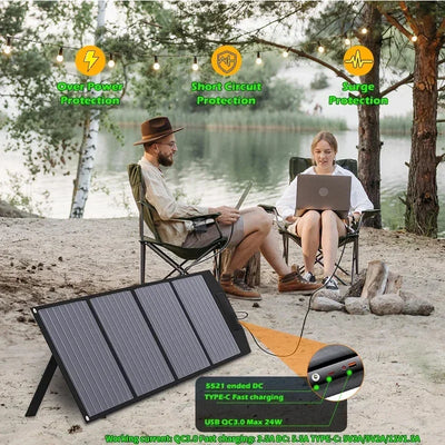 Flexible, Foldable, High Efficiency Solar Panel, Travel & Phone & Boat, Portable 12V 2000w 1500w 1000w 500w Solar Panel Kit