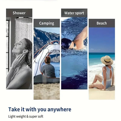 Beach Vibes: Stunning Blue and White Striped Beach Towel for Ultimate Comfort! Suitable for towels, bath towels, beach towels