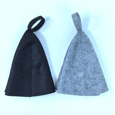Sauna Hats Thicken Wool Felt Shower Cap Hair Turban Quickly Towel Drying Hats Felt Sauna Hat Men Dry Sauna Cap for Man