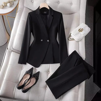 Luxury Ladies Blazer Jacket Women Temperament Design OL Sense Niche Fashion Career Formal Dress Interview Workwear Formal Suits