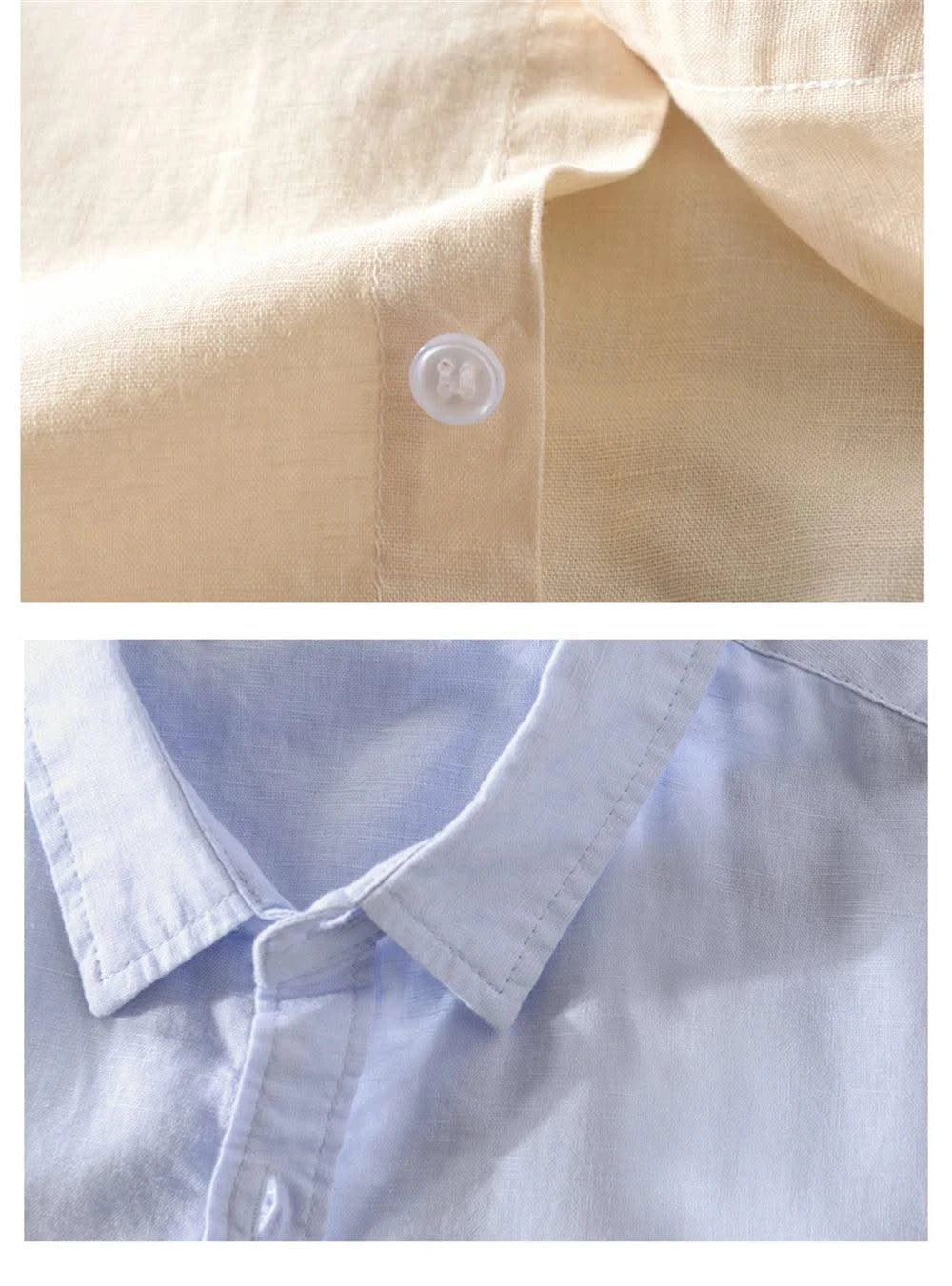 Breathable cotton and linen Casual shirt for young man