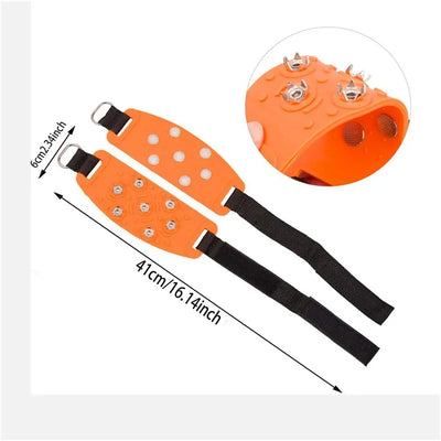 Shoe Spike Winter Winter Velcro Ice Claw Outdoor Climbing Snow Mountain and Snow Ground Anti slip Adjustable