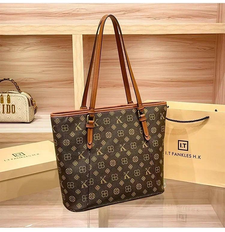 Brand handbag for women 2025 new spring/summer high-end texture retro designer single shoulder crossbody bag with large