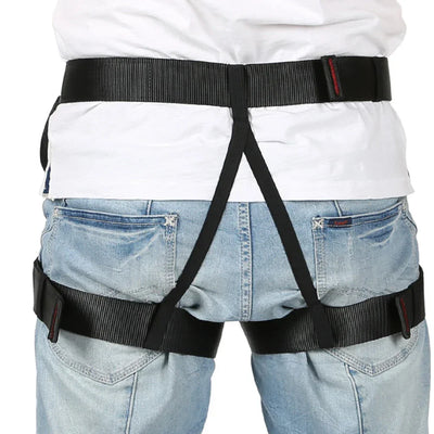 Outdoor Rock Climbing Harness Professional Sports Harnesses Waist Support Half Body Safety Belt Aerial Survival Mountain Tools