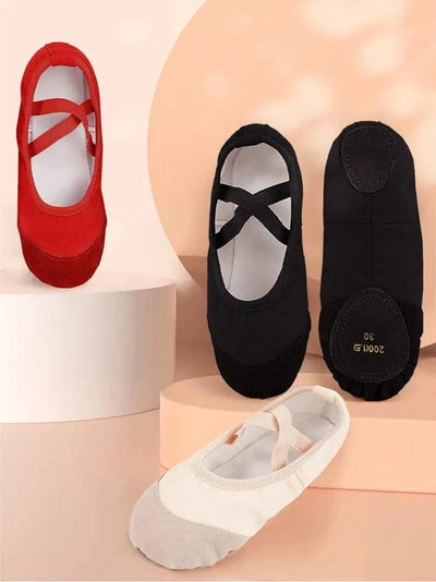 Children Girls Ballet Shoes Classical Dance Shoes Kids Boys Adult Ballet Slippers Indoor Yoga Gym Soft Sole Dance Practice Shoes
