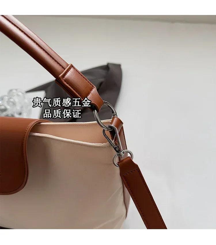 Stylish ladies handbag leather crossbody bag by famous designer - women’s shoulder tote elegant classic popular