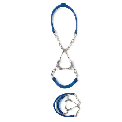 1Pair Anti Slip Ice Gripper Climbing Crampons 6 Teeth Steel Ice Grips Snow Walking Shoes Spikes Cleats Chain Claws Boots Cover