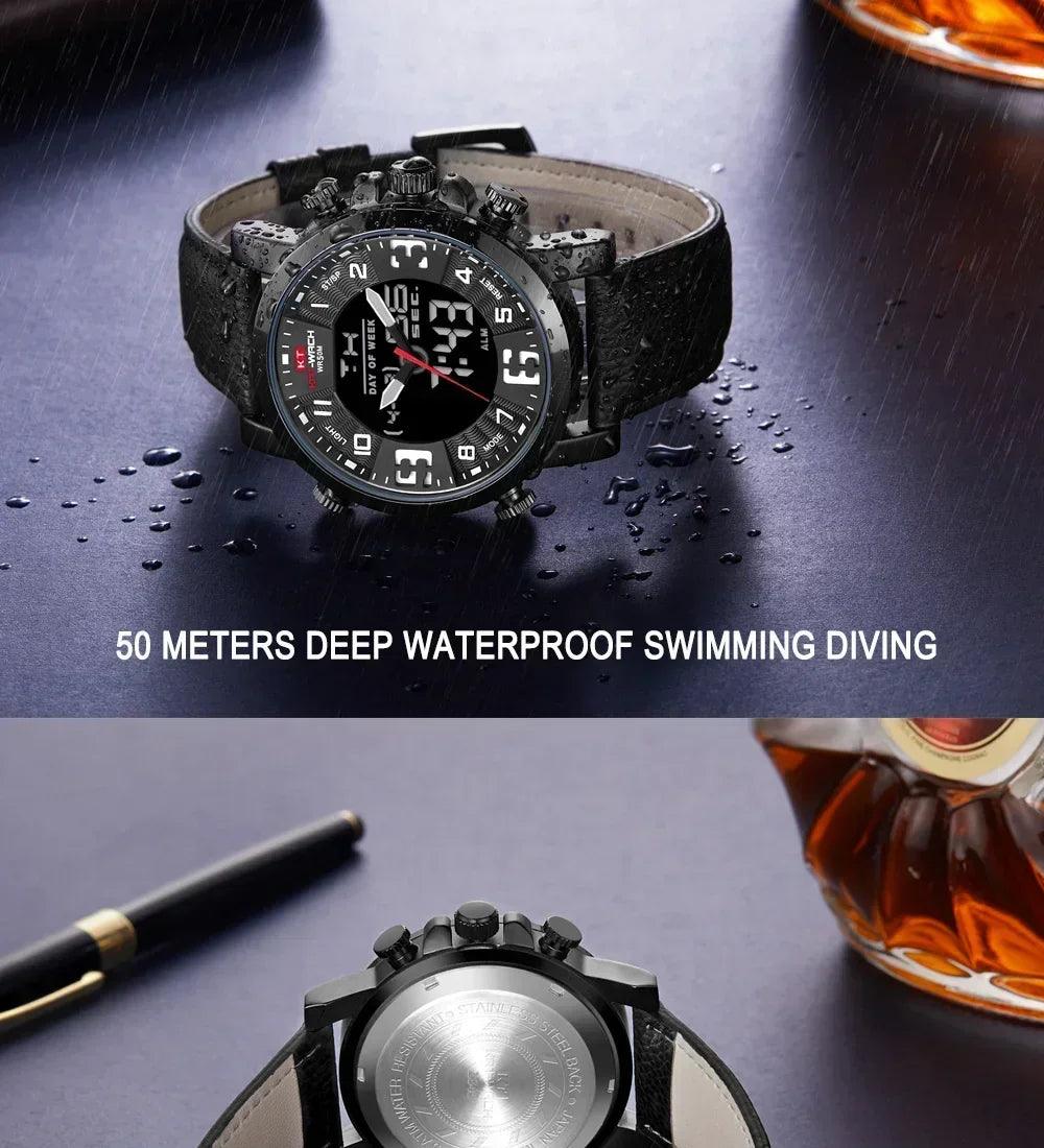Man watch high-end luxury quartz wrist clock waterproof official-website automatic movement watch gifts for men