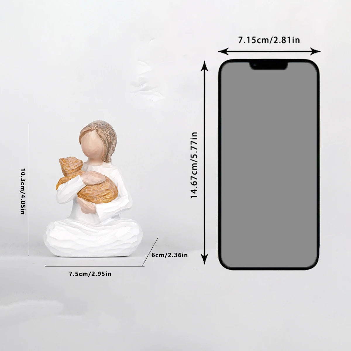 Thanksgiving Day Girl And Cat Theme Decorations Family Gift Sculptures Creative Home Decorations And Artistic Gifts