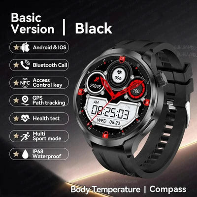 2025 New For HUAWEI High-end Sports Smart Bracelet Men GPS NFC 1.85 AMOLED Screen Compass Waterproof Bluetooth Call Smartwatches
