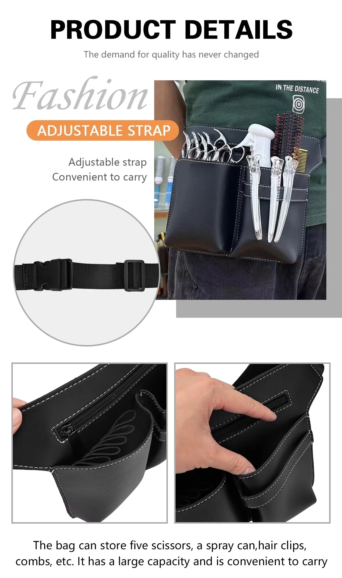 Hair Salon Barber Bag Professional Hairdresser Scissor Holster Belt Bags Barbershop Hairdressing Tools Accessories Supplies