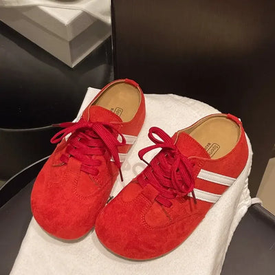 2025 Casual Sneakers Woman Shoes Slippers Flats Platform Sandals Mules NEW Brand Designer Lace Up Loafers Summer Womens Sneakers