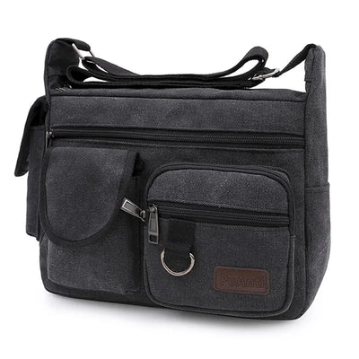 Men Canvas Shoulder Bags Casual Tote Travel Men's Crossbody Bag Luxury Messenger Bags Fashion High Quality Handbag