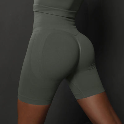 Seamless Shorts for Women Yoga Shorts Push Up Booty Workout Gym Shorts Fitness High Waist Sports Short Women Clothing