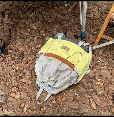 2025 Mountain Style Backpack Couple, Retro Color Block Hiking Bag, Lightweight Large Capacity Daypack for Outdoor