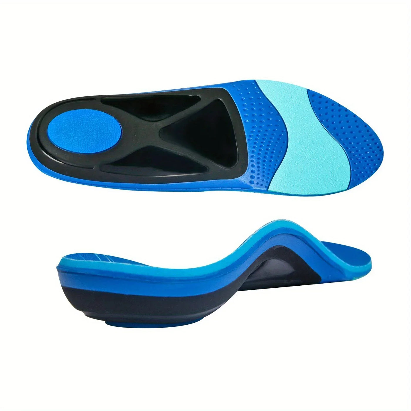 Flat Feet Insoles, Arch Support with Deep Heel Cup & Shock Absorption - Relieve Plantar Fasciitis, Pronation, Ankle Pain