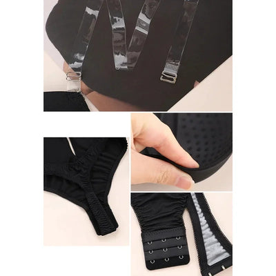 Invisible Bodysuit Women Thong Shaper Body Shapewear Sexy Deep V-Neck Backless Corset Plunge Padded Push Up Slimming Underwear