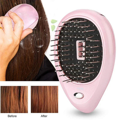 Portable Electric Hair Ionic Brush Negative Ion Hair Comb Anti-static Massager Straightening Hair Comb