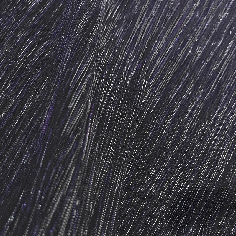 Soft Tulle Pleated Fabric Bark Wrinkle Texture By The Meter for Wedding Decoration Clothes Sewing Anti-wrinkle Cloth Glossy Gray