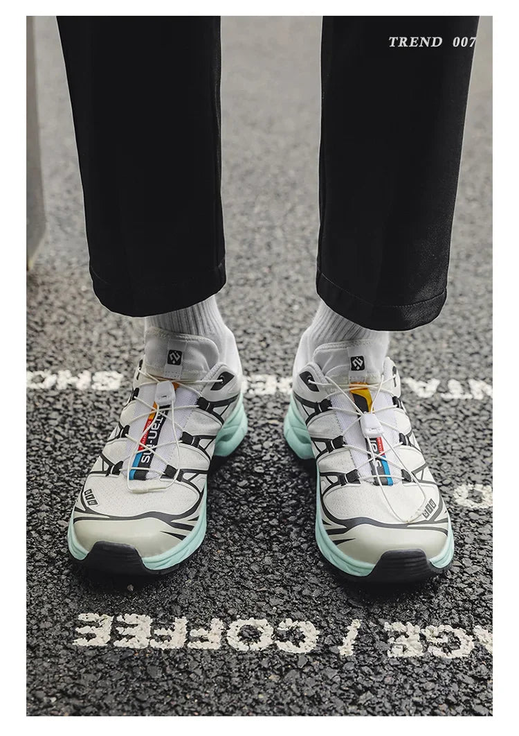 Athletic Shoes For Men Outdoor Hiking Boots New Product Fashion Men Casual Shoes Light Running Sneakers Breathable Elastic Band