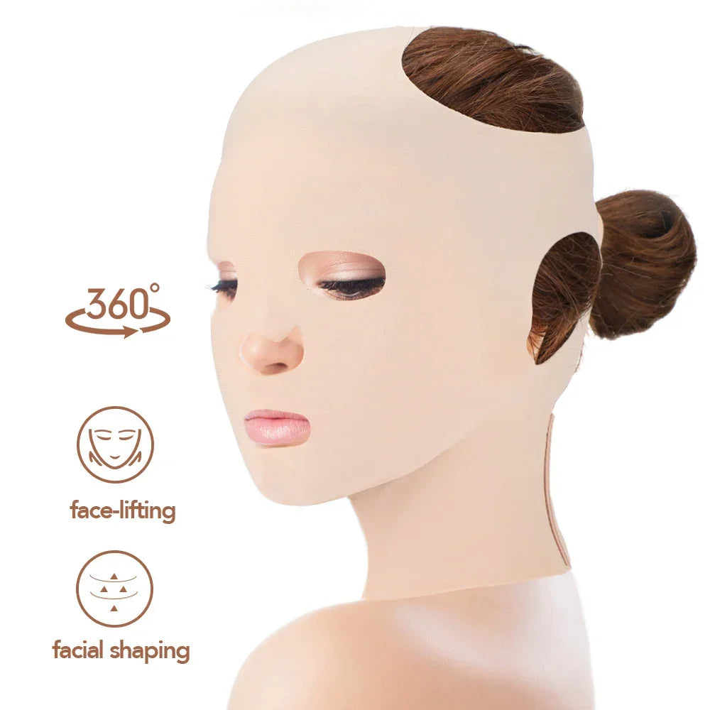 3D Reusable Breathable Beauty Women Anti Wrinkle Slimming Bandage V Shaper Full Face Lift Sleeping Mask Facial Slimming Bandage