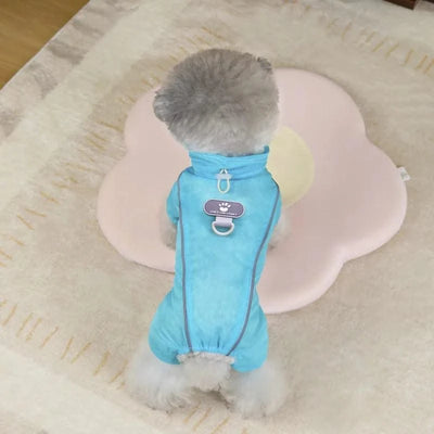 Summer Pet Clothes 4-Leg Pants Thin & Breathable-Cat Dog Sun Protection Outfit for Teddy Schnauzer Bichon Puppy UV Defense Wear