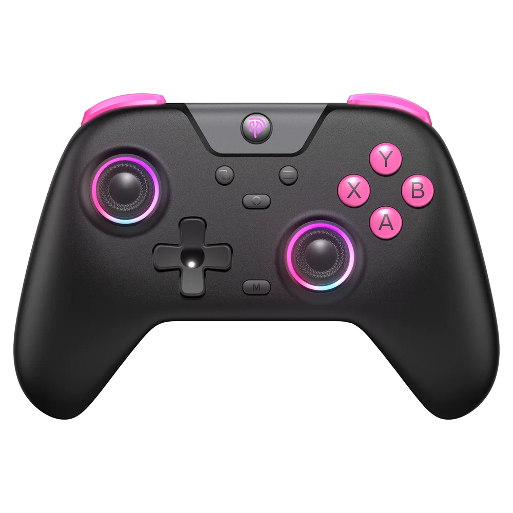 EasySMX X05 Wireless Gamepad Bluetooth Gaming Controller Compatible with PC/Phone/Switch/ Steam Gamer, RGB Light, Hall Effect