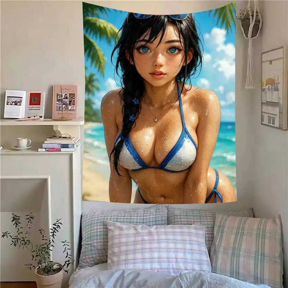 Sexy girl Tapestry Hippie Wall Hanging Tapestries for Living Room Home Dorm Decor Art Home Decor