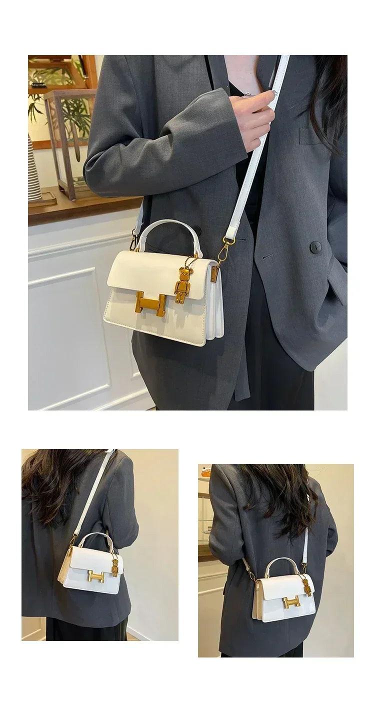 Premium designer crossbody bag for women leather shoulder messenger tote handbags ladies office fashion gift