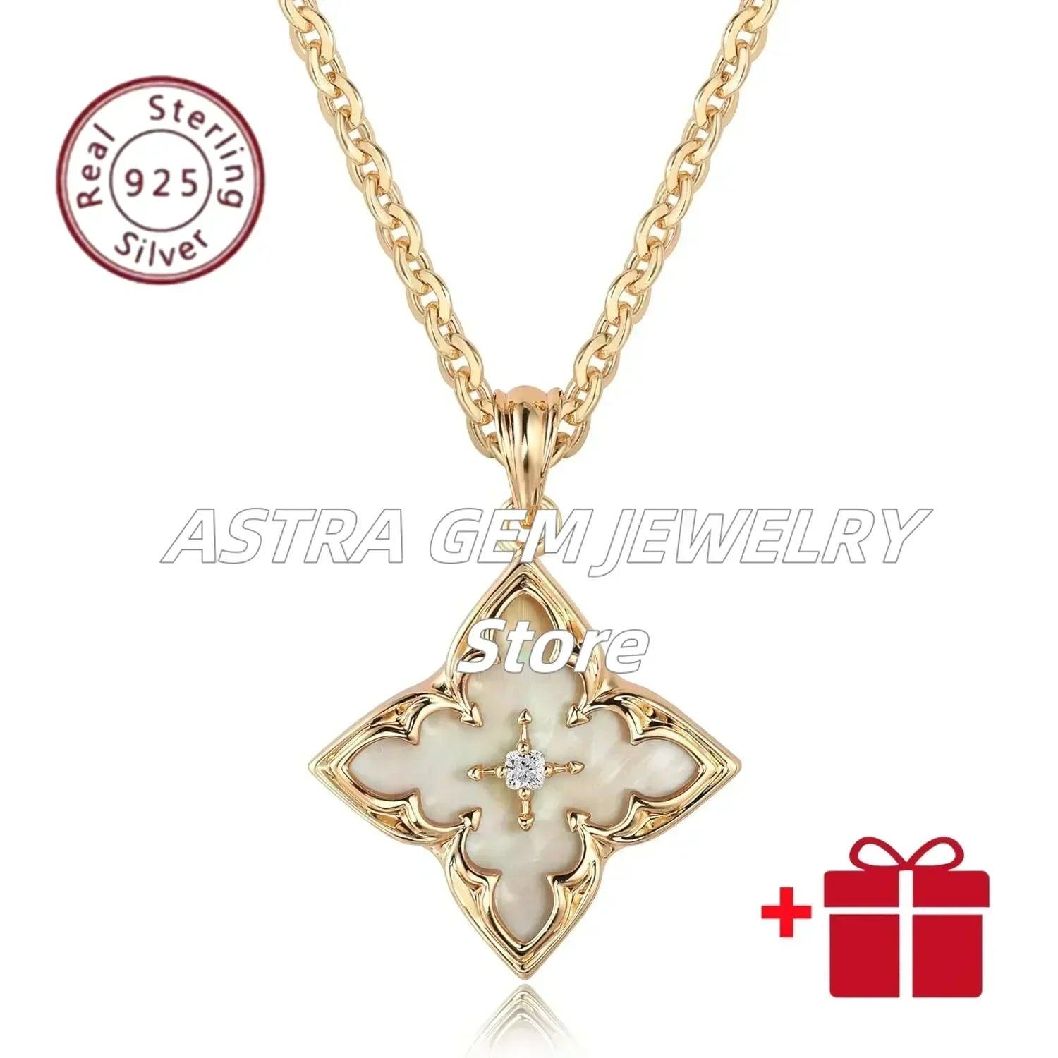 Luxury fashion s925 exquisite necklace with high beauty and quality pendant adjustable chain jewelry accessories