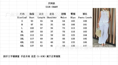 Linen Comfortable Two Piece Sets Tops For Women