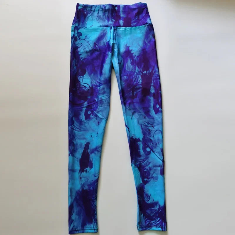 Women Tie-Dye Gym Leggings