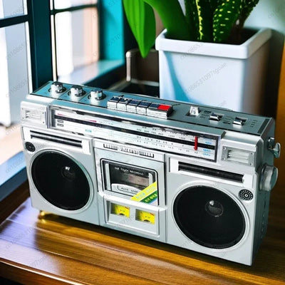 Retro stereo dual speaker radio Recorder Convenient tape drive Bluetooth USB TF card