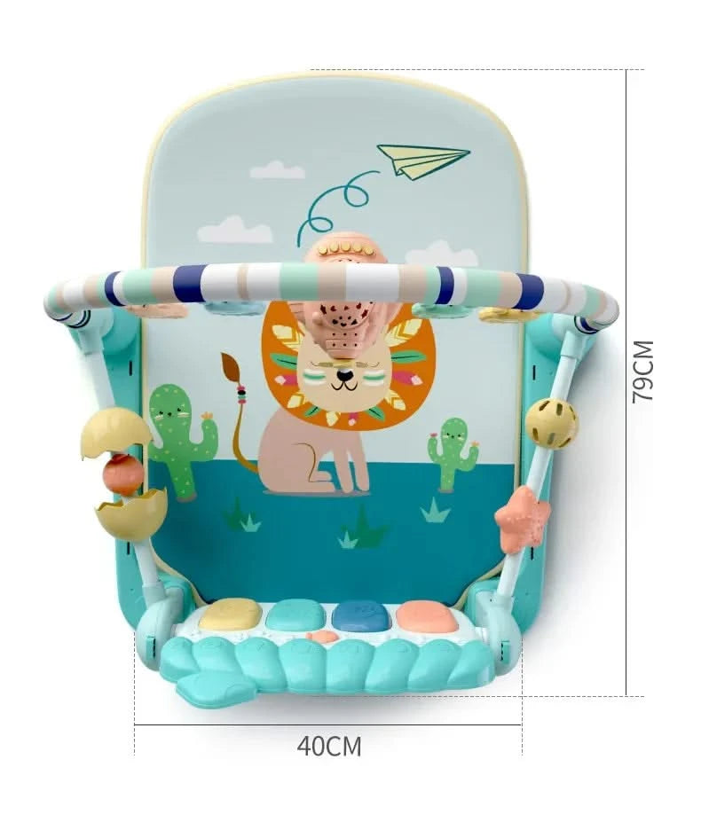 Baby Toys Musical Play Mats Piano Gym Newborn Toys Tummy Time Mat Baby Teether & Padded For Toddlers Early Learning Education