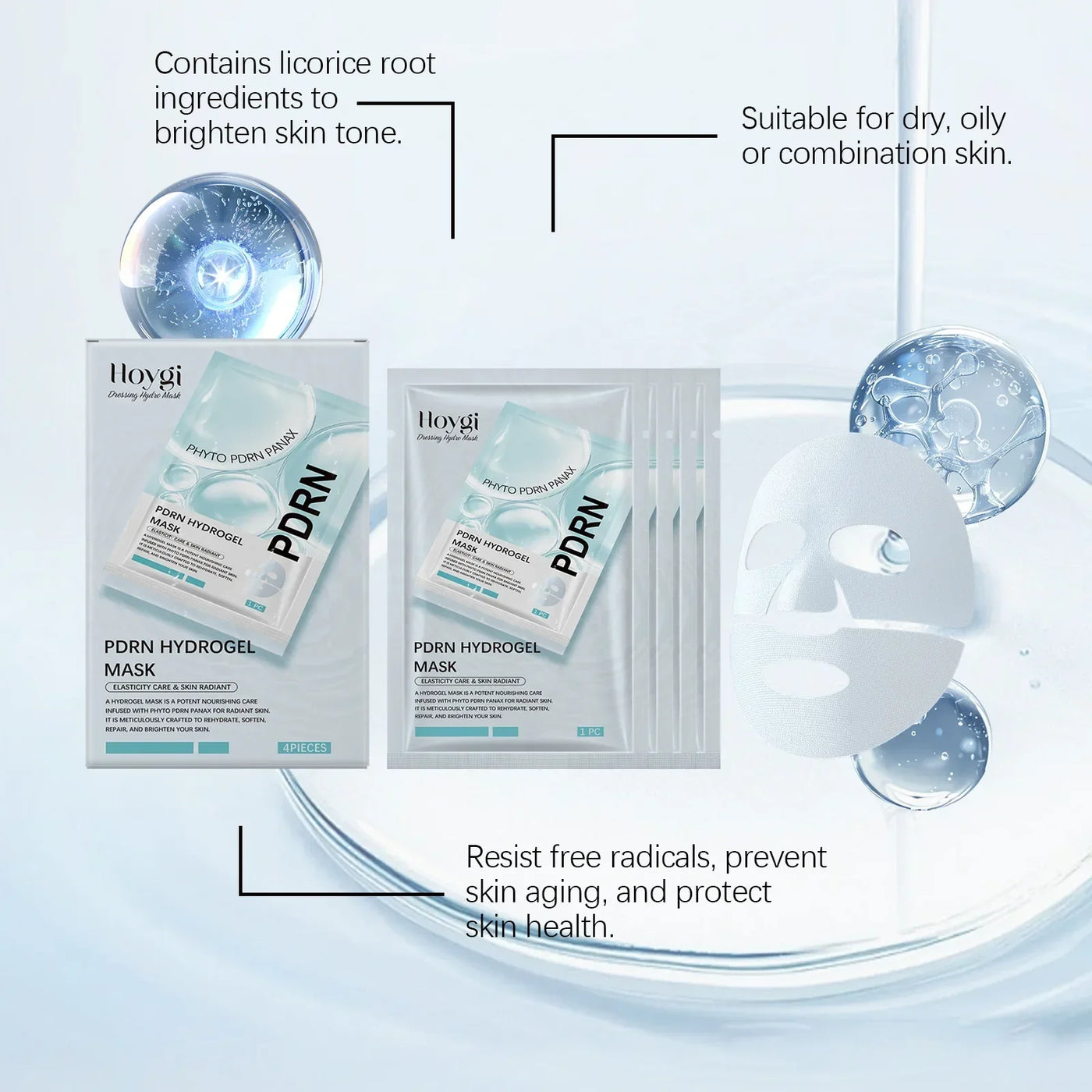 Collagen Face Mask Anti Aging Firming Moisturizing Refreshing Shrink Pore Brightening Overnight Mask Hyaluronic Acid Facial Mask