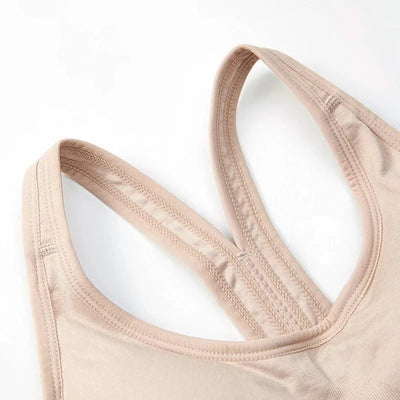 Women Top Wireless Bralette Push Up Seamless Cross Bra