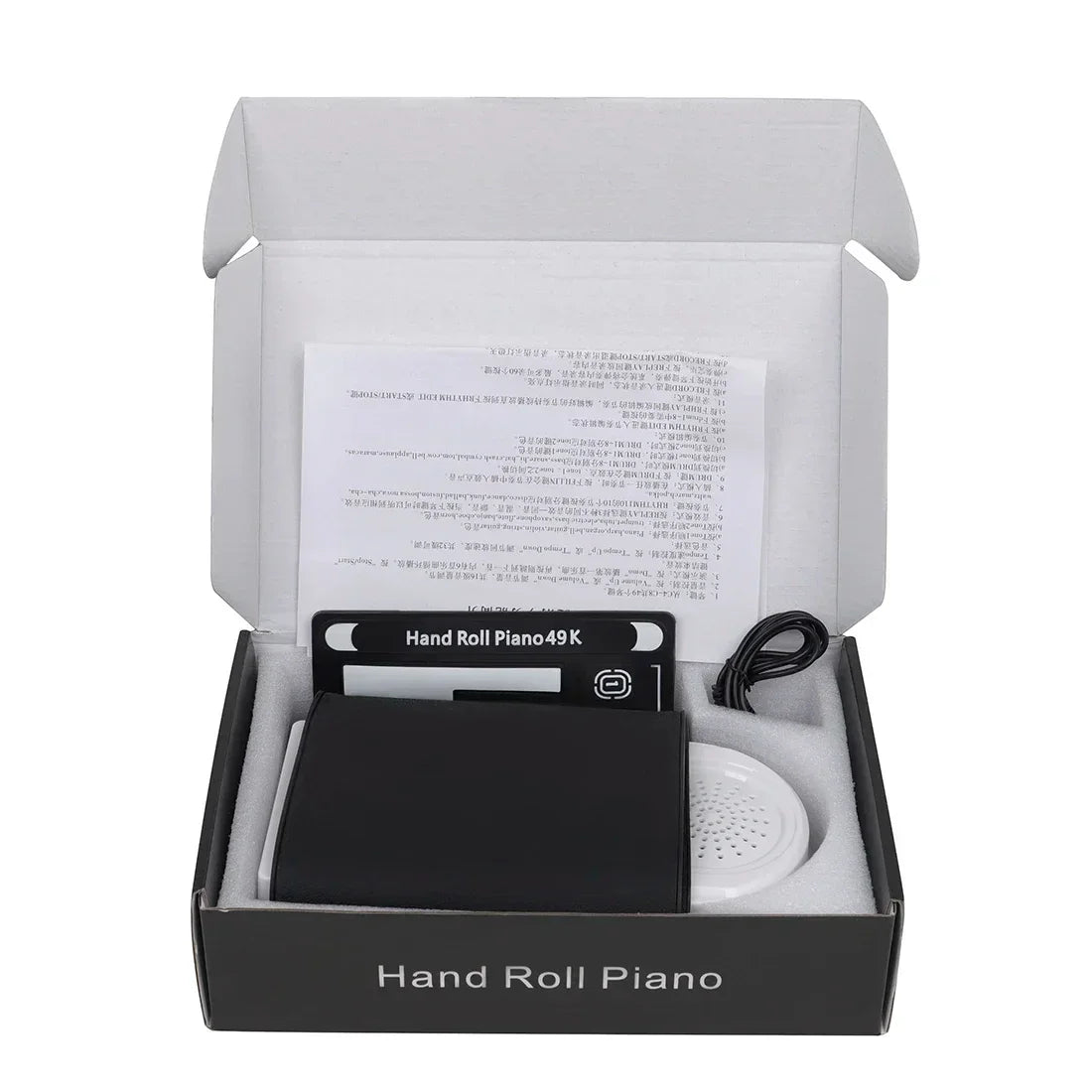 49-Key Folding Electronic Piano Portable Hand-Rolled Piano Built-in Speakers 16 Tones Professional Keyboard Instruments