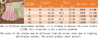 Cute Rabbit Simple Style Checkered Children's Sleeveless Clothes |Baby Girl Dress, Summer (9 Months -4 Years Old)