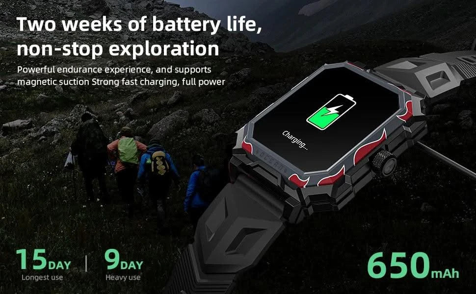 LOKMAT Ocean Max Sport Smart Watch New Flagship Waterproof Fitness Tracker BT Calls Smartwatches Heart Rate Blood Oxygon Monitor