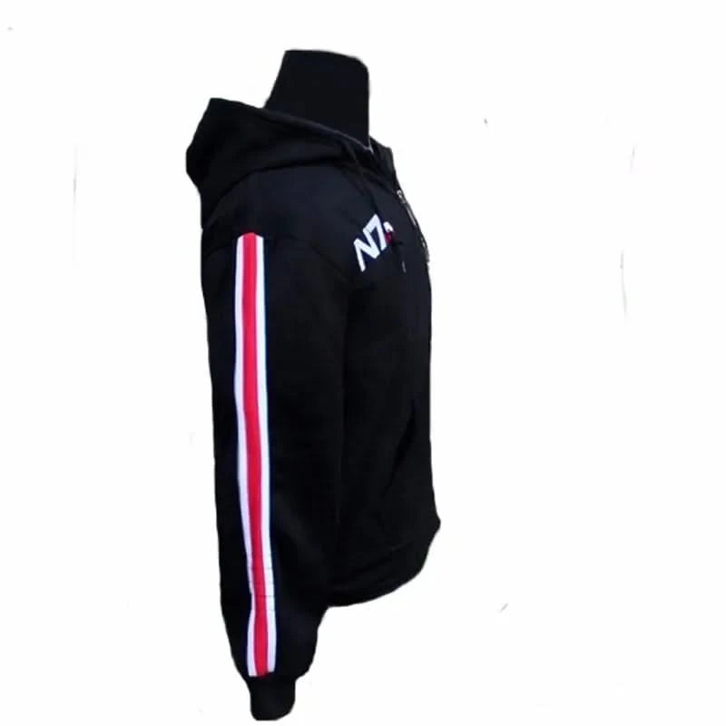 Mass Effect Hoodie Zip Up Hooded Sweatshirt Women Men