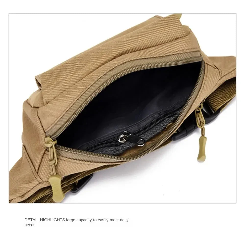 Banana Bag Waterproof Waist Pouch Oxford Cloth Wear Resistant Waist Bags Portable Large Capacity Shoulder Belt Bags Running