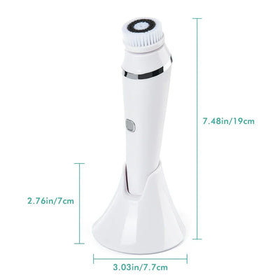 Facial Cleansing Brush 4 in 1 Electric Rechargeable Waterproof Rotating Face Cleaner Deep Pore Cleansing Skin Care Tool