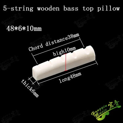 Acoustic guitar  and 4 5 6 7 12String Bass guitar nut slotted, upper and lower nuts slotted in various sizes Made of Bovine bone