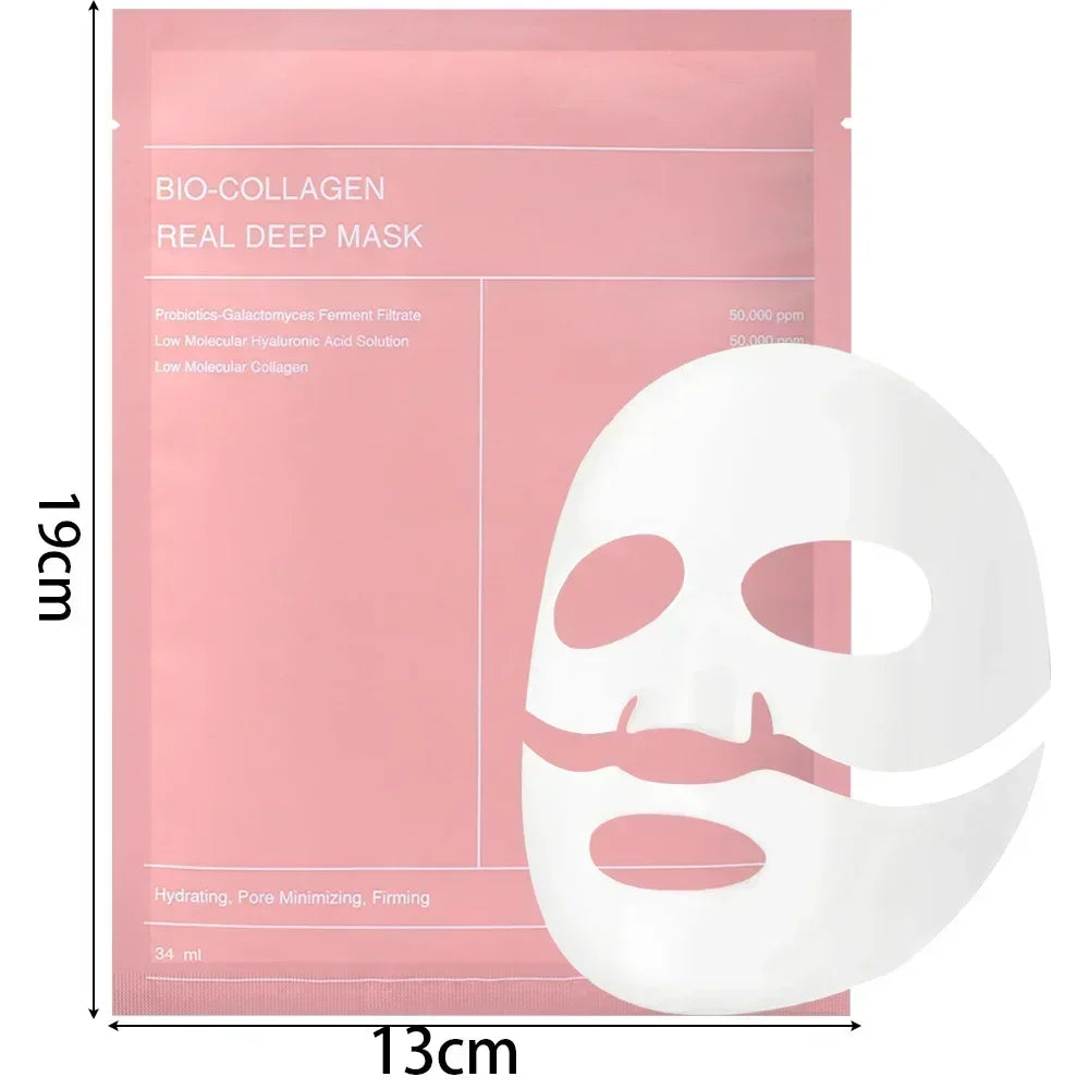 Bio Collagen Overnight Mask Deep Hydrating Moisturizing Shrink Pores Brightening Mask Gentle Refreshing Women Facial Skin Care