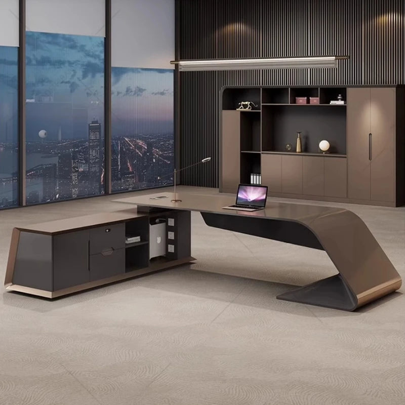 Design Organizer Office Desk Reading Nordic Quality Secretary Computer Desks Light Luxury In Stock Mesa Escritorio Furniture